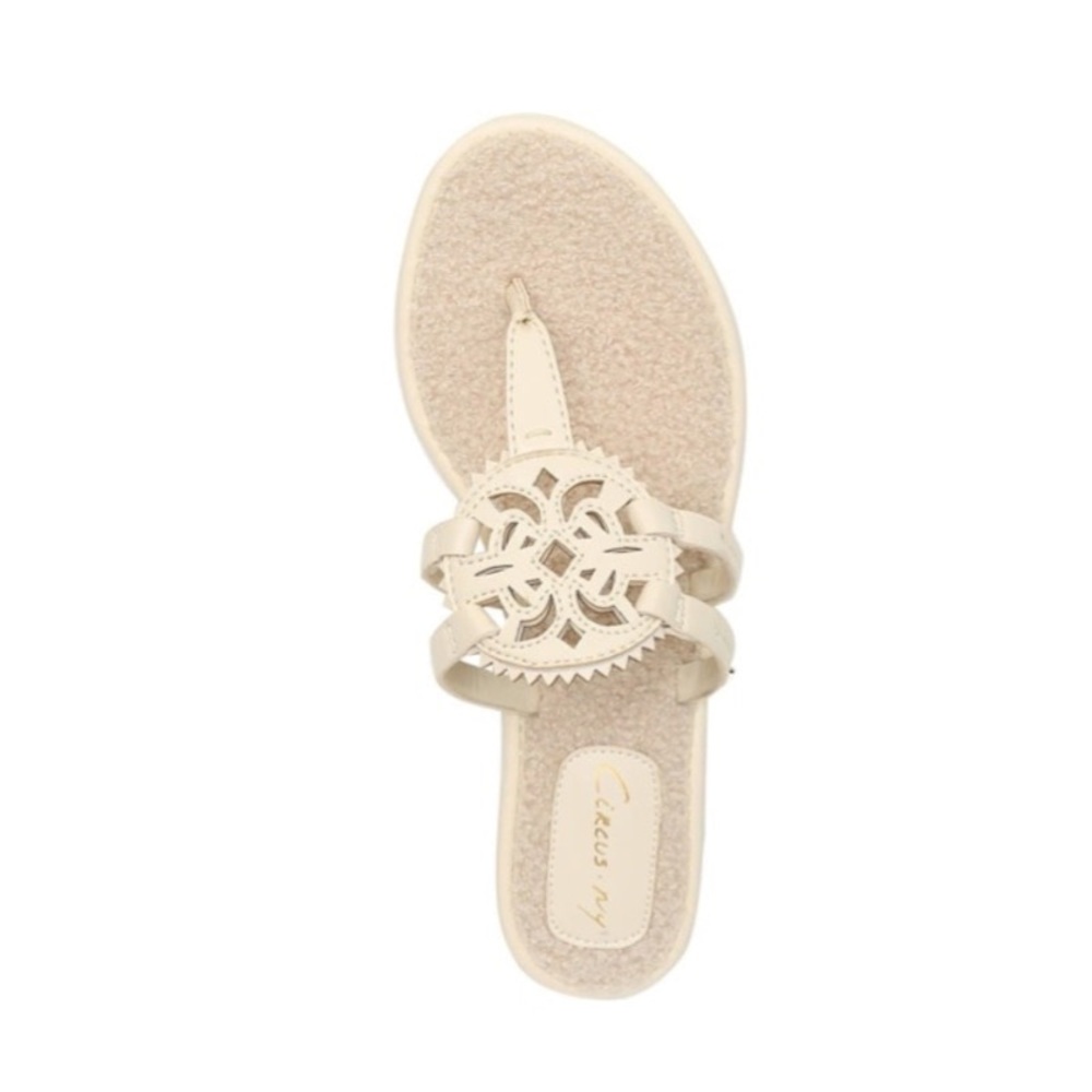 Circus by Sam Edelman Cream Sherpa Sandals
